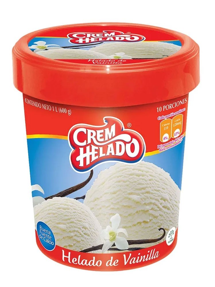 HELADO CREM HELADO VAINILLA FRESA 1 LT