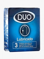CONDONES DUO LUBRICADO *3 UND