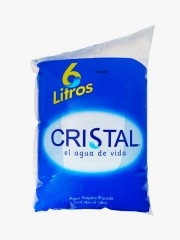 AGUA CRISTAL BOLSA *6 LITROS