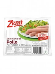 SALCHICHA ZENU POLLO *250 GR