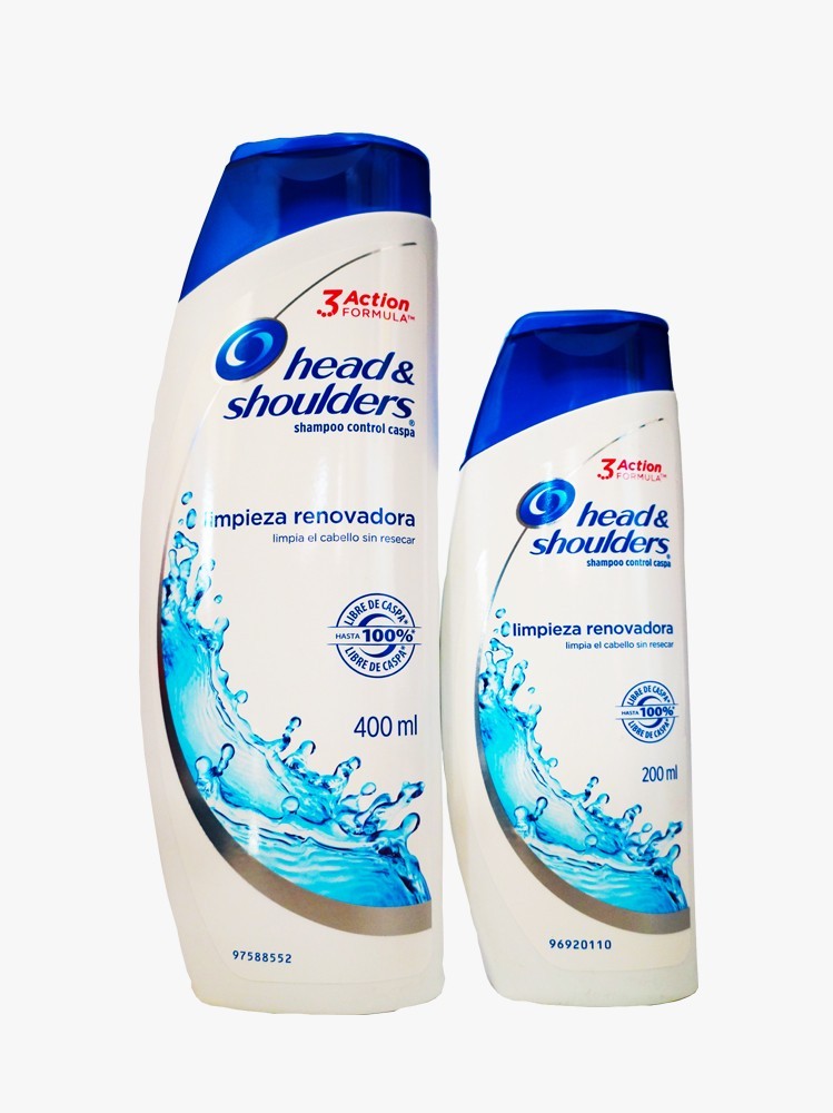 SHAMPOO HEAD SHOULDERS LIMPIEZA RENOVADORA 400 ML + 200 ML