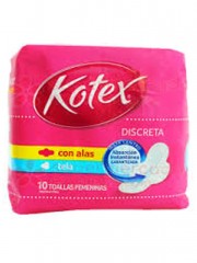 TOALLAS HIGIENICAS KOTEX...