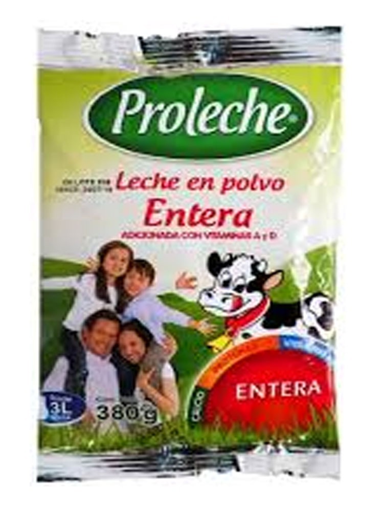 Leche Polvo Proleche Entera*380 gr - Supermercados Pacardyl
