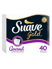 SERVILLETAS SUAVE GOLD *40 UND
