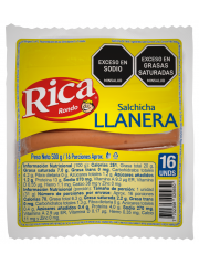 SALCHICHA RICA LLANERA *500 GR