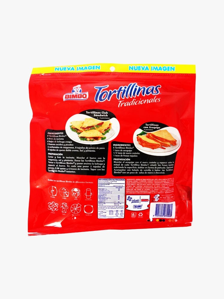 TORTILLAS BIMBO * 15 UND