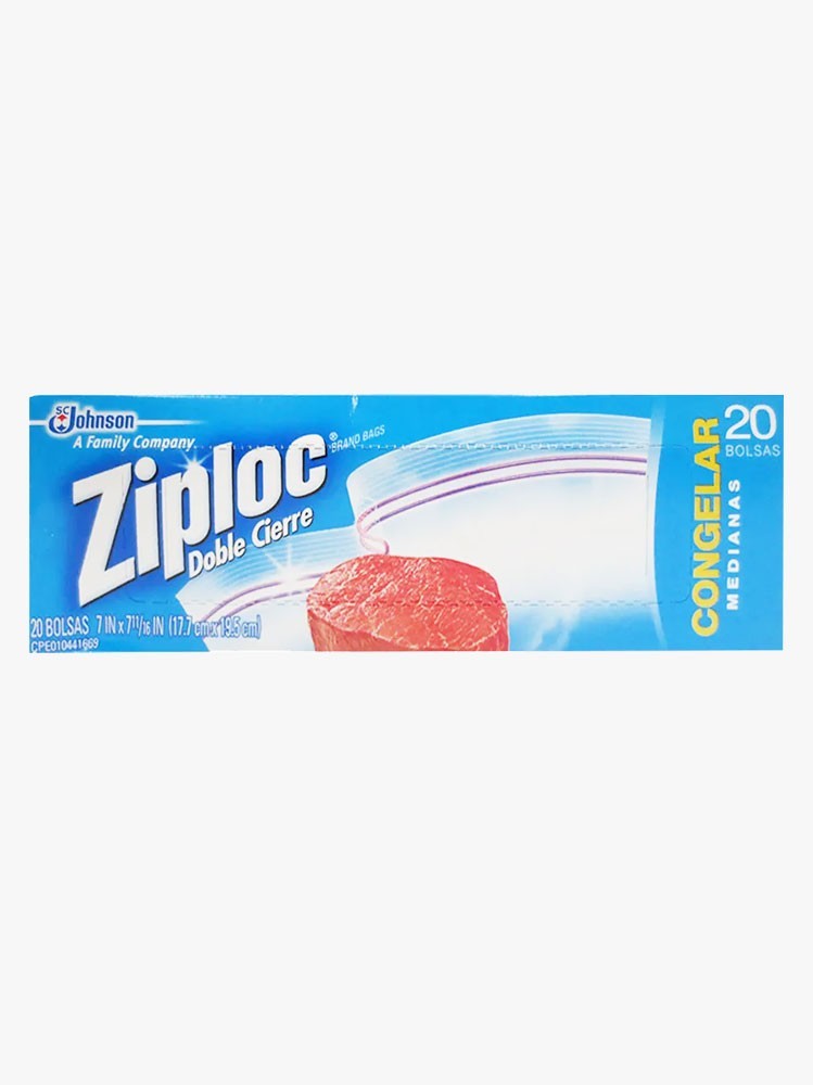 Bolsas Ziploc con abre fácil medianas Caja x 20 unidades