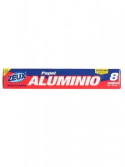 PAPEL ALUMINIO ZEUX * 8 MT