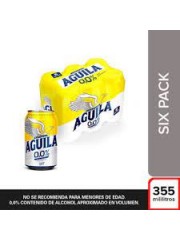 CERVEZA AGUILA 0.0 330 CC*6...