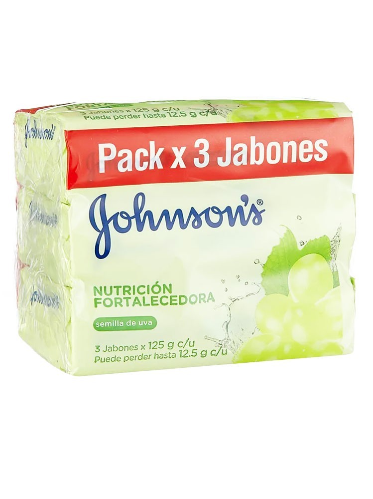 JABON DE BAÑO JOHNSON SEMILLA UVA * 3 UND