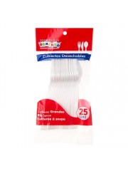 CUCHARA DOMINGO BLANCA *25UND