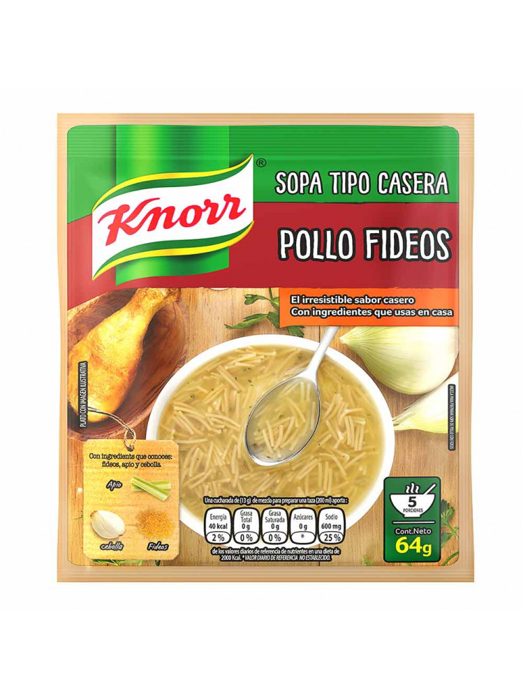 SOPA CASERA KNORR POLLO FIDEOS 64 GR   Sopa Casera Knorr Pollo Fideos 64 Gr 