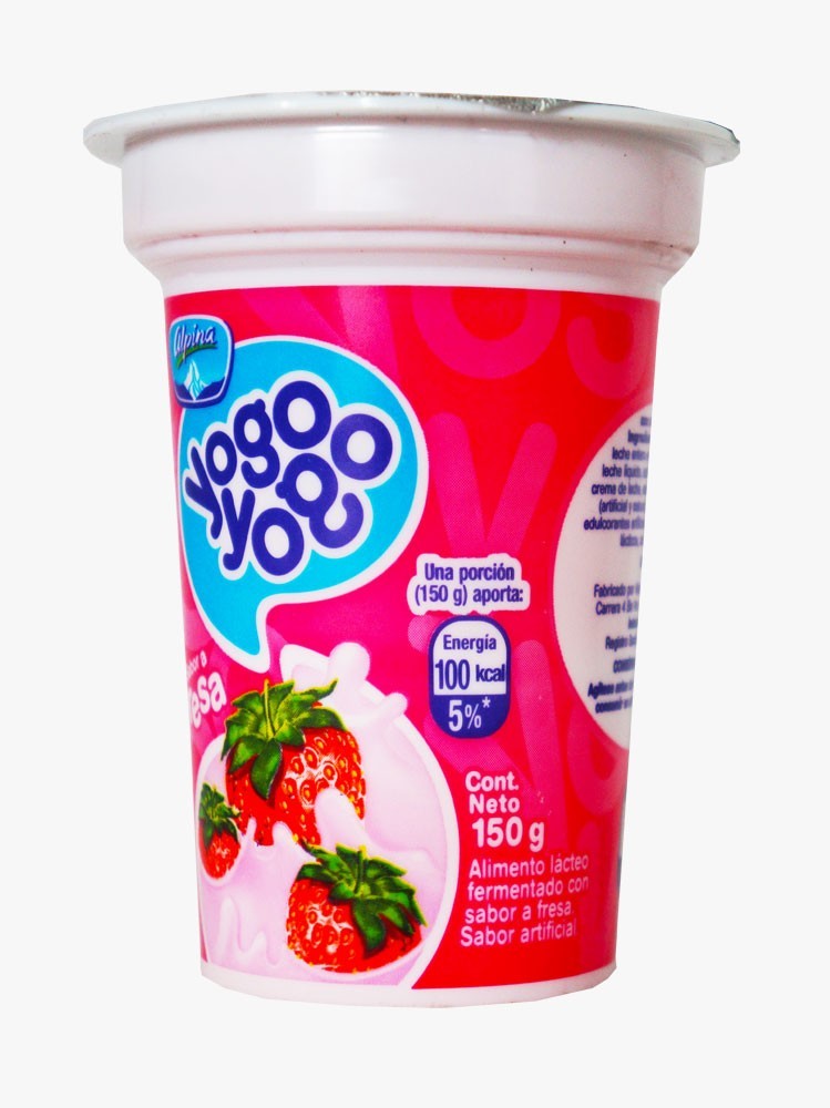 YOGURT B. LACTEA YOGO YOGO ALPINA FRESA * 150 GR